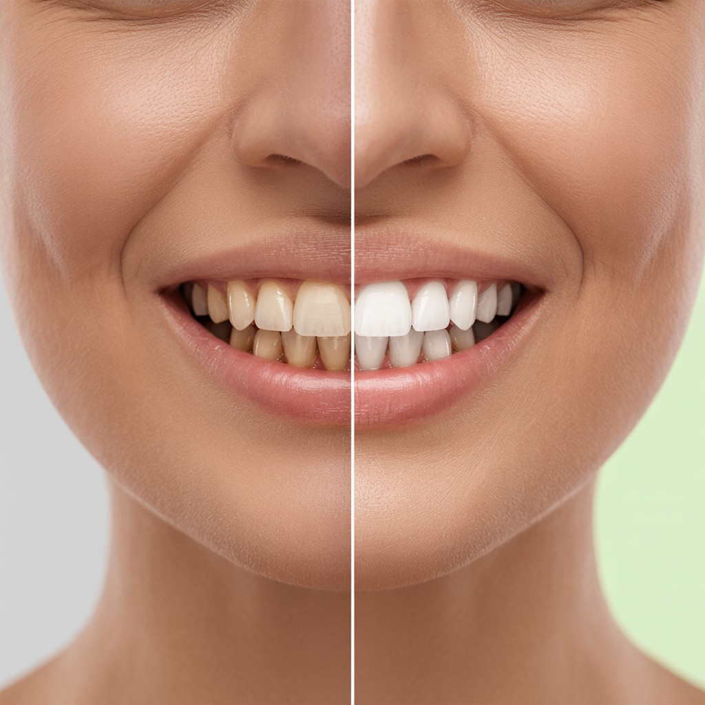 Voor en na resultaat van facings met laminaat en composiet bij tanden